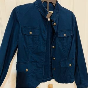 Banana Republic navy blue military jacket. size 4P